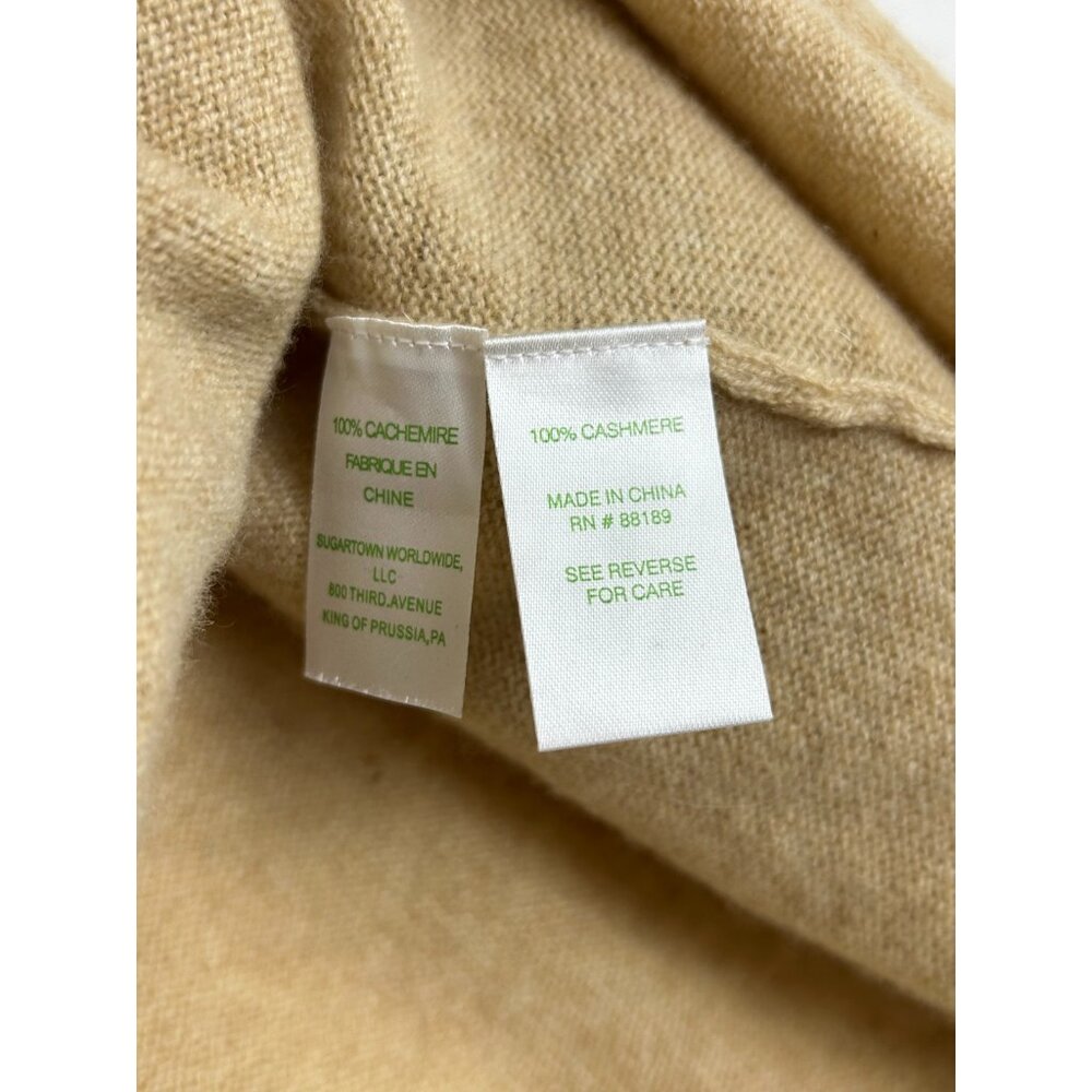 Lilly Pulitzer Cashmere Wrap Cardigan Sweater Jumper Womens Medium Beige - Picture 6 of 10